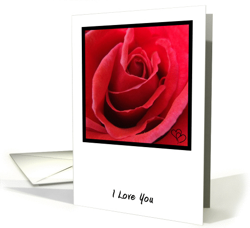 Red Rose I Love You card (893944)