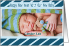 Happy New Year Baby Announcement card