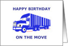 Happy Birthday Intermodal Truck Driver card