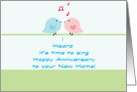 A Birdie told me First Anniversary New Home card