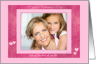happy valentine’s day brushed frame photo card