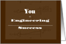 Congratulations for Passing Engineering Exam/ Son Passes Engineer Test card