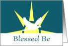 Blessed Be Dove Ordination card