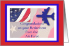 Congratulations Air force Retirement Flag card