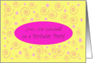 Birthday Party Fun Invitation card
