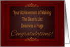 Dean’s list Congrats card