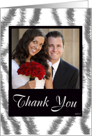 Custom Thank You Zebra Print card