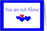 Sibling Encouragement You are not alone card