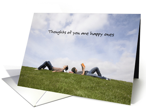 Happy thoughts of you away at college card (1353060)