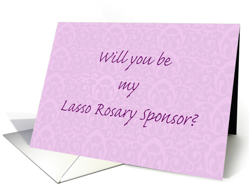 Will you be my Lasso Rosary Sponsor card (1421318)