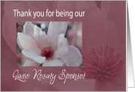 Thank You Lasso Rosary Sponsor/Catholic Wedding/Wedding Attendant card