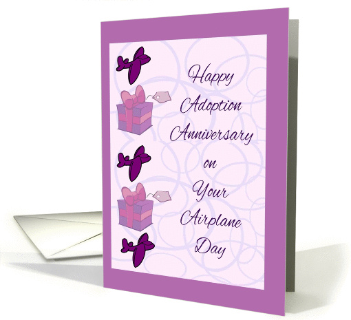 Happy Adoption Anniversary/ Airport Day/Daughter card (1423382)