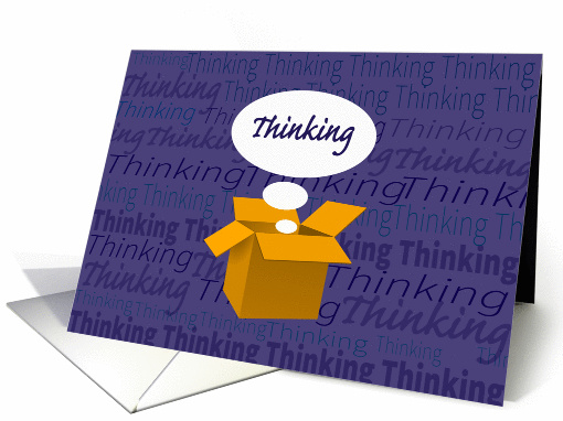 Thank you for Thinking Outside of the box card (1426664)