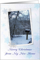 Merry Christmas from My New Home with Mailbox card