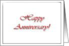 Happy Anniversary...Business card