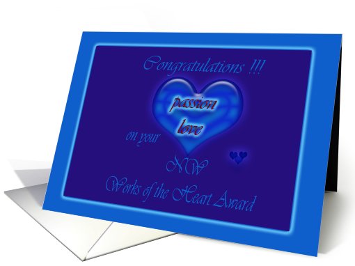 Work of heart award card (693179)