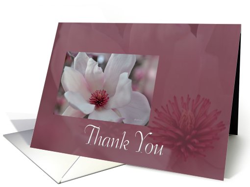 Tulip tree flower Thank You card (784363)