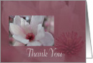 Tulip tree flower Thank You card