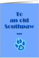 Southpaw greeting card