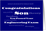 Engineering Exam congrats for Son card