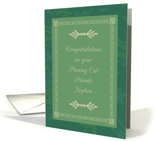 Congratulations on passing out parade for Nephew card (866834)