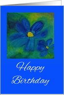 Happy Birthday Flowers card