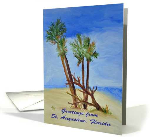 Greetings from St. Augustine Florida Palms card (906246)