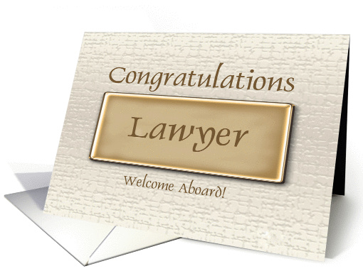 Congratulations New Lawyer card (915455)