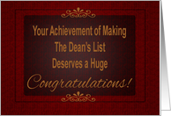 Dean’s list Congrats card