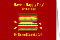 Happy National Sandwich Day card
