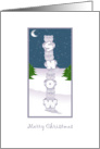 Snow Bears Tower card