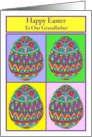 Happy Easter to Our Grandfather Egg Quartet card