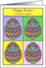 Happy Easter to Our Cousin Egg Quartet card