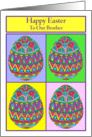 Happy Easter to Our Brother Egg Quartet card