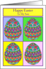 Happy Easter to My Son Egg Quartet card