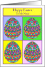 Happy Easter to My Niece Egg Quartet card