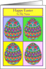 Happy Easter to My Nana Egg Quartet card