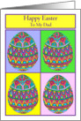 Happy Easter to My Dad Egg Quartet card