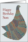 Happy Birthday Son  Avian Ambassador card