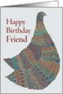 Happy Birthday Friend  Avian Ambassador card