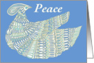 Peace  Peaceful Blue Dinesh card