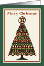 Merry Christmas  Rustic Christmas Tree card