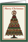 Merry Christmas  Rustic Christmas Tree card