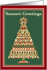 Season’s Greetings  Jeweled Yule Tree card