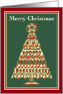 Merry Christmas  Jeweled Yule Tree card