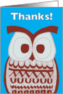 Thanks! - Dawson Owl card