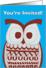You’re Invited! Retirement Party - Dawson Owl card
