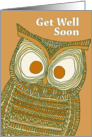Get Well Soon - Dermot Owl card