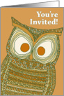 You’re Invited! Birthday Party - Dermot Owl card