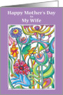 Mothers Day Garden Bouquet - Wife card